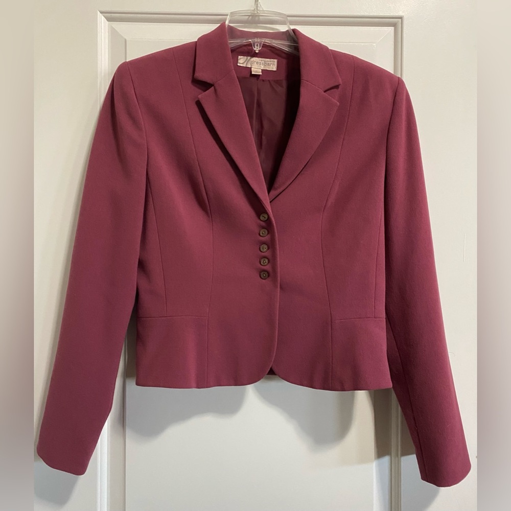 Used pink Larry Levine for Dressbarn blazer size 8